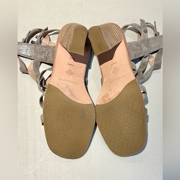 Donald Pliner Women’s Jenessa Metallic Gladiator Zip Close Heeled Sandals Sz 8.5 - Picture 9 of 9